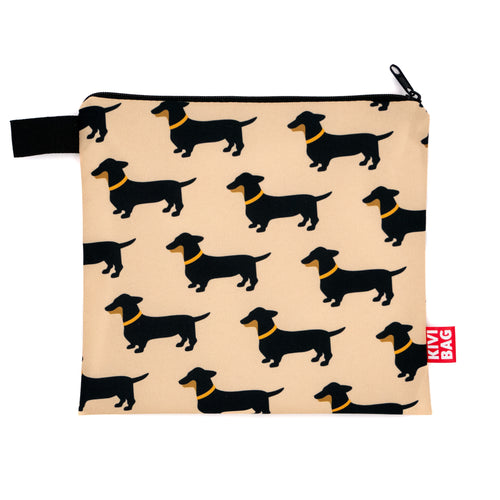 Zipper Bag (Dachshund Black)