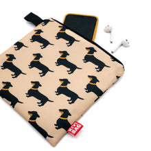 Zipper Bag (Dachshund Black)