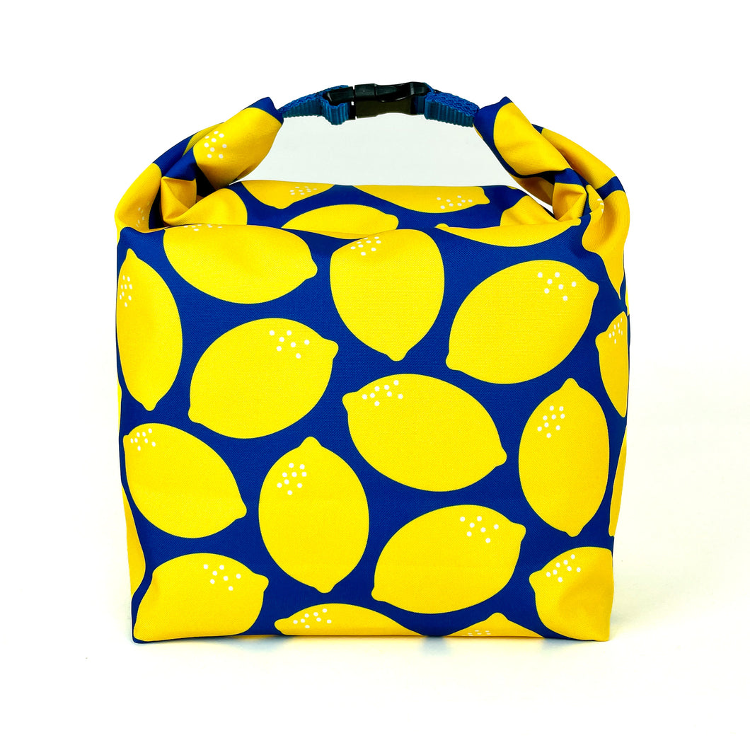 Lunch Bag Large (Lemon Blue)
