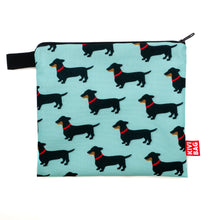 Zipper Bag (Dachshund Blue)