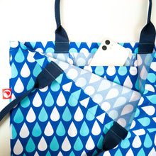 Tote Bag (Drops-blue)