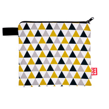 Zipper Bag  (Triangle-gray-yellow)