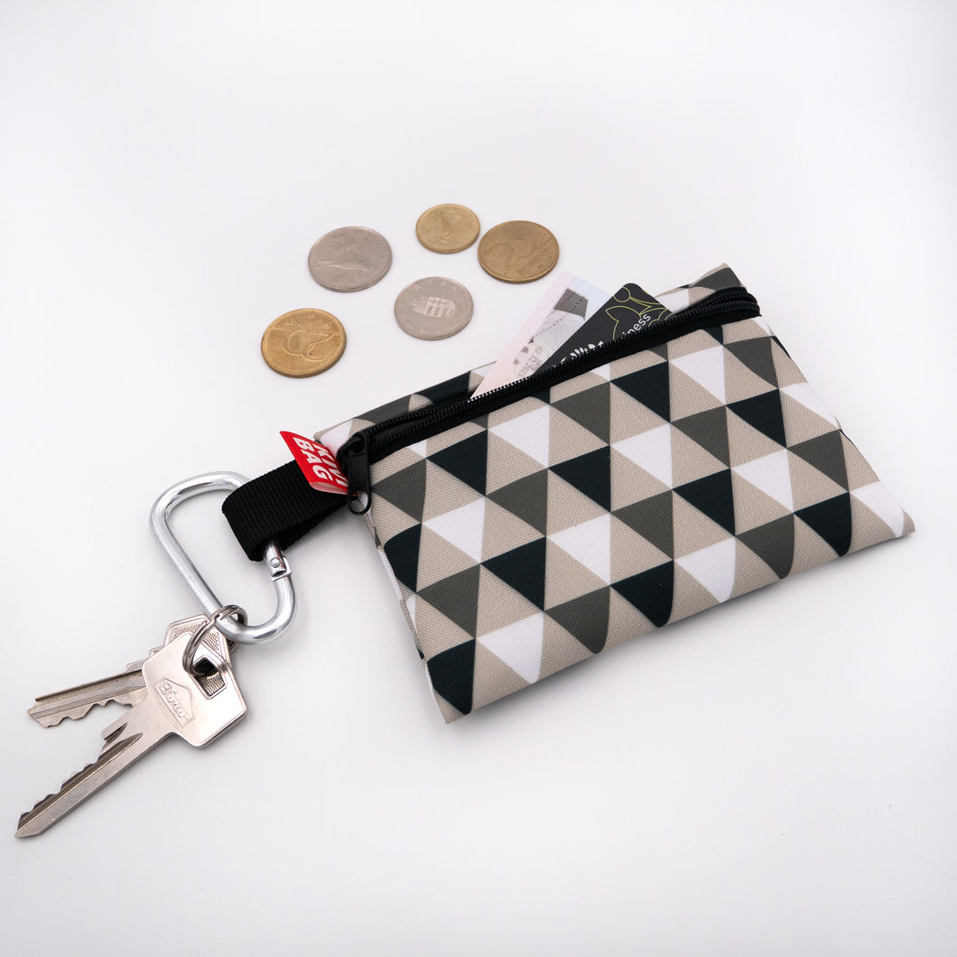 Zipper Wallet (Triangle-Gray)